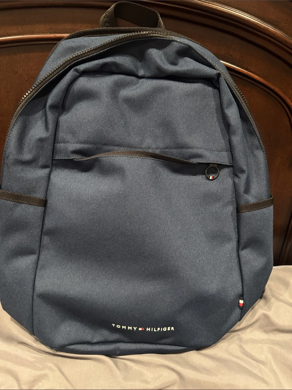 Tommy Hilfiger Blue Everyday Backpack with Front Pocket